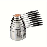 8/17pcs Deluxe Measuring Cups Set - Premium Stainless Steel Measuring Spoons for Accurate Dry and Liquid Ingredient Measurement, Essential Baking Tools, Kitchen Gadgets, and Accessories for Home Cooks and Professionals