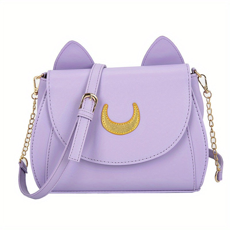 solvbao Kawaii Cute Crossbody Bag, Lovely Cat Ears Shoulder Bag, Women's Fashion Handbag & Saddle Purse