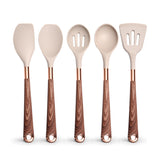 5pcs/13pcs, Silicone Cooking Utensils Set - 446°F Heat Resistant Silicone Kitchen Cooking Tools Gift With Rose Gold-Plated Handles And Holder, BPA FREE Gadgets For Non-Stick Cookware Spatula Set, Kitchen Utensils, Kitchen Supplies