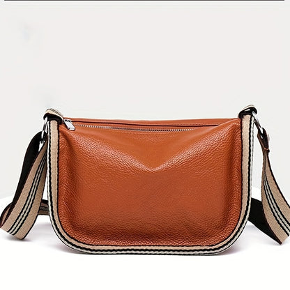 solvbao Retro Style Crossbody Bag, Vegan Leather Purse For Women, Fashion Shoulder Bag With Wide Strap