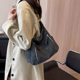 solvbao Vintage Large Capacity Hobo Bag, Retro PU Leather Shoulder Bag, Women's All-Match Handbag & Purse