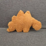 1pc Dinosaur & Nugget Shaped Plush Pillow Toy, Soft Polyester Stuffed Toy, Cushion, Throw Pillow, Decorative Figures, Home Decor