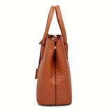 6pcs Woven Tote Bag Set For Women, Fashion Satchel Bag With Handbag Crossbody Bag Wristlet Bag Long Wallet Coin Purse