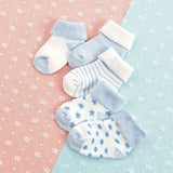 5pairs Baby Boys Girls Kids Thickened Warm Socks Shoes For Autumn Winter, Cartoon Pattern Cute Floor Socks, Toddlers Newborn Infants Children's Trendy Socks