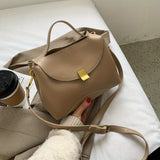 Trendy PU Leather Crossbody Bag, Solid Color Flap Shoulder Bag, Perfect Messenger Bag For Daily Use