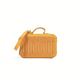 Straw Woven Square Crossbody Bag, Summer Braided Shoulder Bag, Women's Casual Handbag & Purse