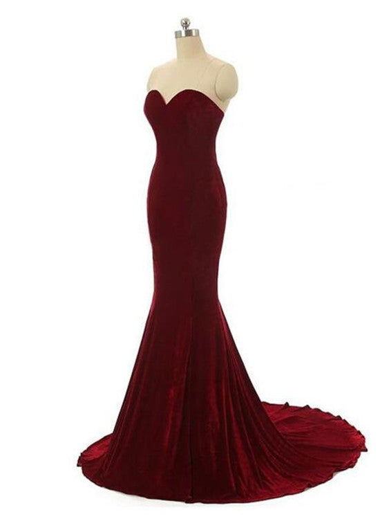 Solvbao Velvet Mermaid Prom Dresses, Long Formal Gowns, Prom Dress