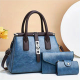 3pcs/set Top Handle Satchel Bag, Luxury Shoulder Tote Bag, Women's Casual Handbag, Crossbody Bag & Clutch Purse