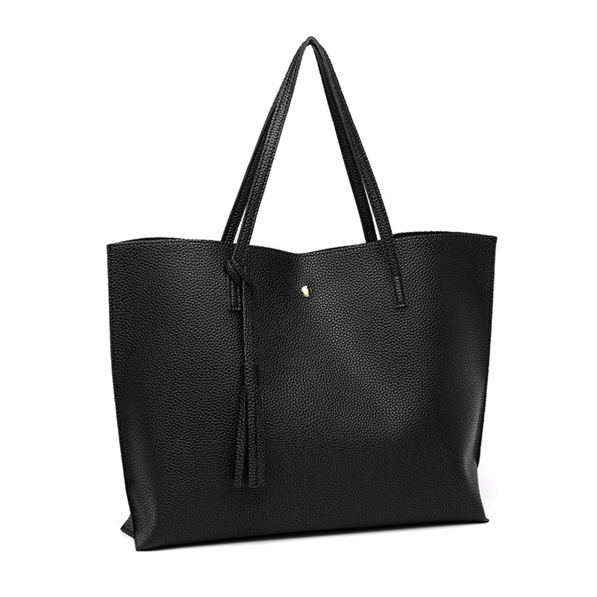 Tassel Tote Bag, Women's PU Large Capacity Shoulder Bag