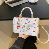 solvbao Mini Cute Cherry Crossbody Bag, Fashion Flap Shoulder Bag, Women's Stylish Handbag & Purse