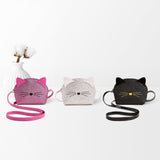 solvbao 1pcs Small Satchel Bag, Glitter Style Kitten Half Round Small Satchel Bag