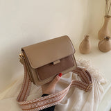 Trendy PU Leather Square Mini Crossbody Bag, Simple Flap Shoulder Bag, Perfect Sling Bag For Daily Use