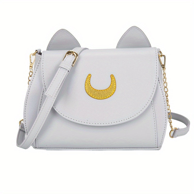 solvbao Kawaii Cute Crossbody Bag, Lovely Cat Ears Shoulder Bag, Women's Fashion Handbag & Saddle Purse