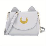 solvbao Kawaii Cute Crossbody Bag, Lovely Cat Ears Shoulder Bag, Women's Fashion Handbag & Saddle Purse