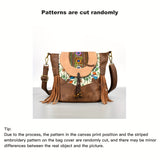 Vintage Bohemian Crossbody Bag, Retro Tassel Shoulder Bucket Bag, Women's Hippie Grunge Handbag & Tote Purse