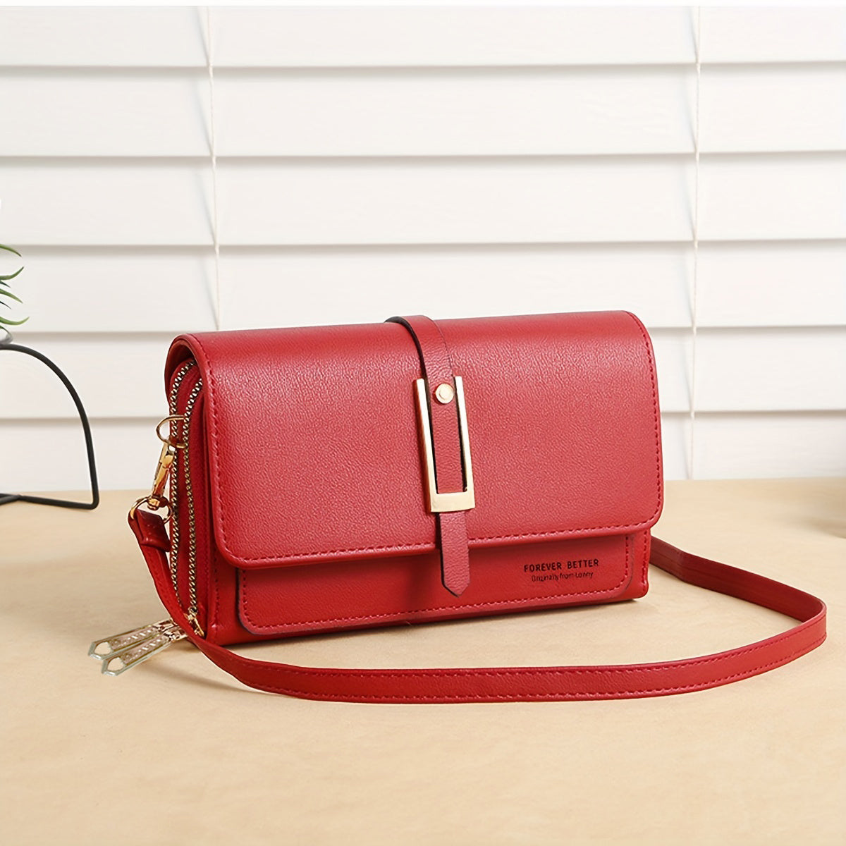 solvbao  Classic Square Shoulder Bag, Solid Color All-Match Bag, Trendy Phone Crossbody Bag