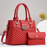 2pcs/set Fashion Top Handle Satchel, Elegant Crossbody Bag, Women's Casual Handbag, Shoulder Bag & Purse