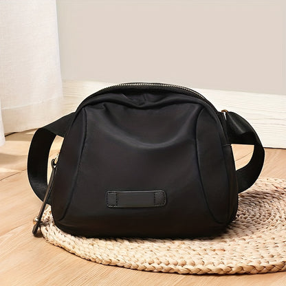 solvbao Casual Nylon Shell Bag, Small Crossbody Bag For Women, Zipper Closure Purse For Everyday