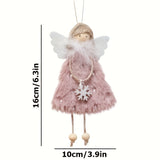 3pcs Christmas Angel Girl Pendant, Creative Doll Charm for Christmas Tree, Festivals, Room, Home, Offices, Theme Party Decor