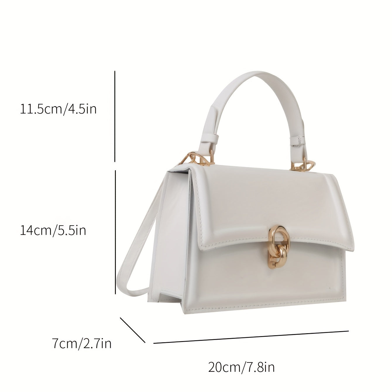 solvbao  Simple Trendy Satchel Bag, Solid Color Shoulder Bag, Women's Stylish Crossbody Bag