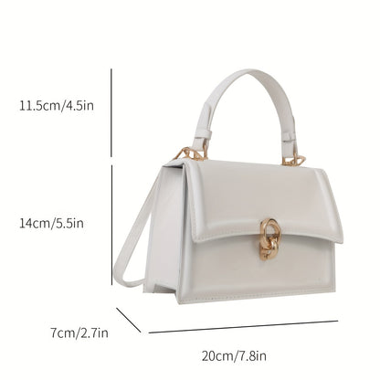 solvbao  Simple Trendy Satchel Bag, Solid Color Shoulder Bag, Women's Stylish Crossbody Bag