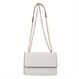 solvbao  Trendy Classic Square Shoulder Bag, All-Match Flap Chain Bag, Women's Crossbody Bag