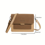 solvbao Trendy Colorblock Square Shoulder Bag, All-Match Women's Crossbody Wallet, Women's Classic Retro Purse