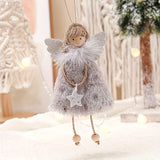 3pcs Christmas Angel Girl Pendant, Creative Doll Charm for Christmas Tree, Festivals, Room, Home, Offices, Theme Party Decor