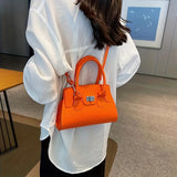 Trendy Solid Color Handbag, Women Simple Crossbody Bag, Small Satchel Purse With Top Handle