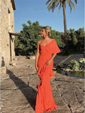 kamahe Elegant Mermaid Long One Shoulder Prom Dress 22th Birthday