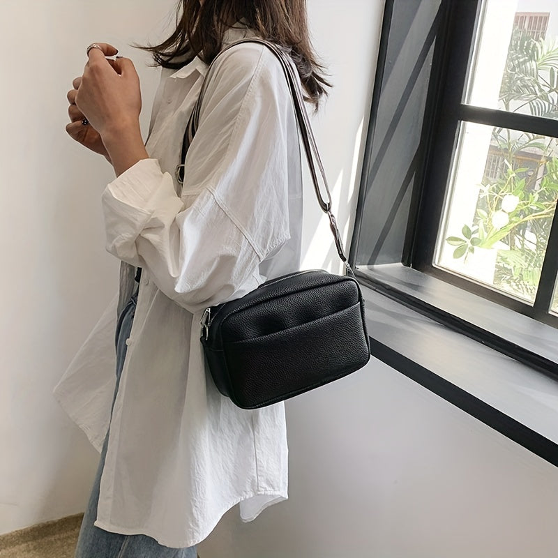 solvbao Casual Simple Shoulder Bag, Small Square Bag, Trendy Crossbody Bag, Mobile Phone Bag For Going Out