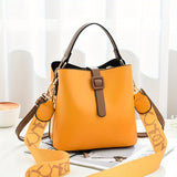 Wide Strap Top Handle Crossbody Bag, PU Leather Textured Satchel Bag Purse, Classic Fashion Versatile Shoulder Bag