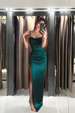 kamahe Green Mermaid Halter Prom Dress Evening Dress