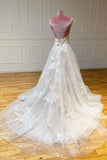 kamahe Light champagne tulle lace long prom dress tulle lace formal dress