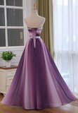 Solvbao Chiffon Sweetheart Gradient Beaded Long Party Dress, A-line Chiffon Prom Dress