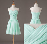 Solvbao Mint Green Simple Short Bridesmaid Dress, Bridesmaid Dresses , Short Prom Dress