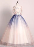 Solvbao Beautiful Gradient Ball Gown Long Party Dress, Gradient Formal Dress