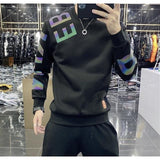 Solvbao colorful reflective spring and autumn new handsome vests men's casual fashion letter base shirt