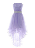 solvbao Cute Light Purple Tulle High Low Formal Dress , Prom Dresses , Homecoming Dresses