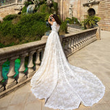 Robe De Mariee  New Champagne Mermaid Wedding Dresses With Detachable Train Bridal Gowns Plus Size Wedding Dress