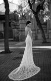 gali karten sexy mermaid wedding dresses backless spaghetti neck lace appliqued custom made vintage bridal gowns