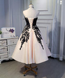 solvbao Tea Length Satin with Lace Vintage Prom Dress , Ball Gown, Elegant Formal Dresses