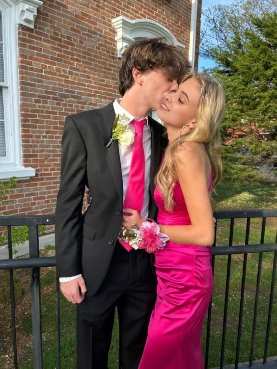 kamahe Sexy Mermaid Long Hot Pink Prom Dress 22th Birthday Outfits