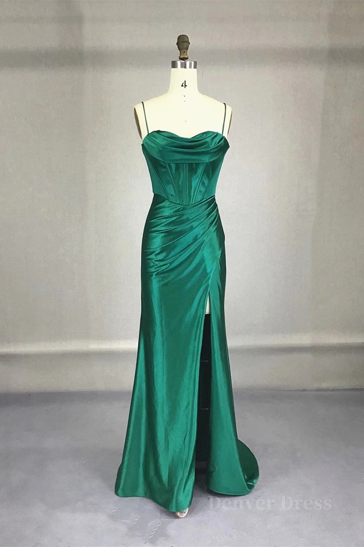 kamahe Strapless Dark Green Prom Dresses, Dark Green Formal Evening Dresses