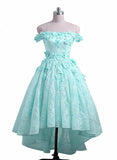 Solvbao Lovely Mint Green High Low Lace Party Dress, New Prom Dress