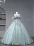 solvbao Beautiful Tulle Sequins Long Formal Dresses, A-Line Evening Dresses