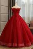 solvbao Burgundy Lace Long Formal Evening Dress, A-Line Lace Ball Gown