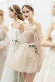 solvbao Cute Tulle Short Prom Dresses, A-Line Homecoming Dresses