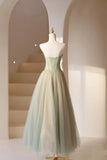 solvbao Lovely Strapless Long Tulle Prom Dress, A-Line Evening Dress