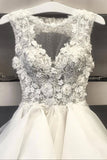 solvbao White Lace Short Prom Dresses, A-Line Lace Evening Dresses